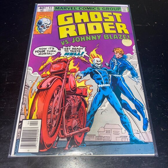 Marvel Comic Book Ghost Rider vs. Johnny Blaze! Issue 43 Apr 02900 1980 Vintage - Picture 1 of 2